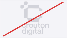 Do not overlap symbol and wordmark