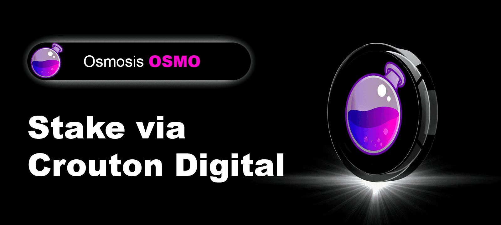 Staking OSMO via Crouton Digital